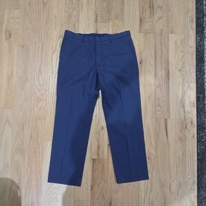 Banana Republic Men's Slim Fit Flat Front Straight Leg Blue Dress Pants 34x30